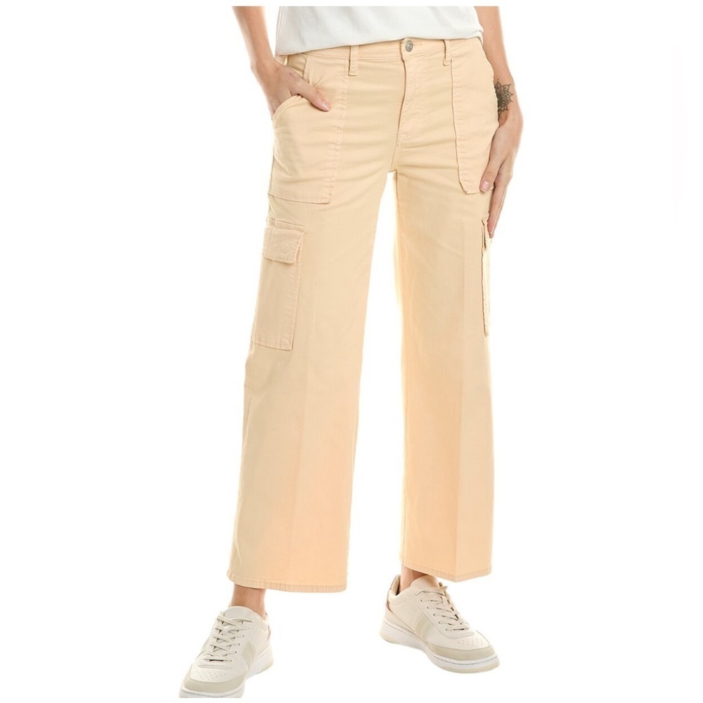Hudson | Rosalie Bleached Sand High-Rise Wide Leg Cropped Cargo Pant Size 29/8‎